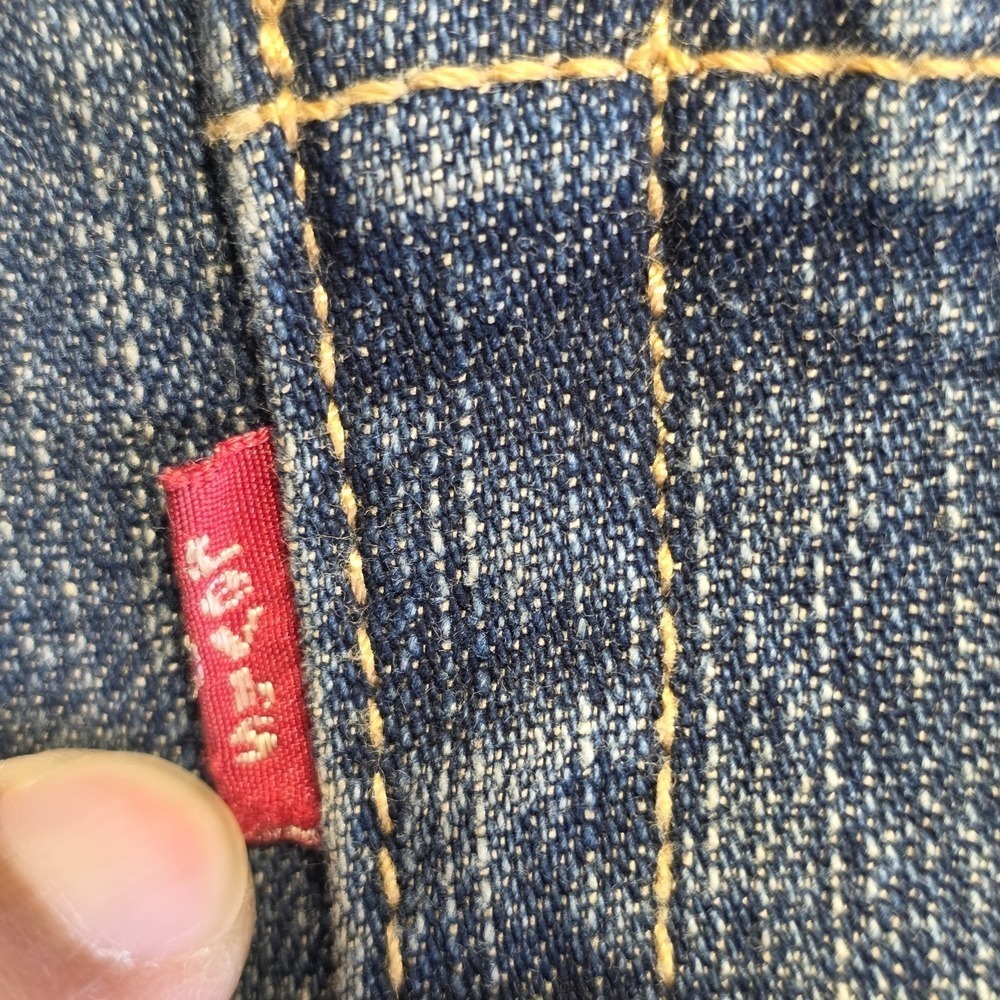 Y2K Levi's 550 Women's 34x33 Relaxed Boot Cut Jeans, Blue Stretch Dark Wash 14L - Picture 8 of 14